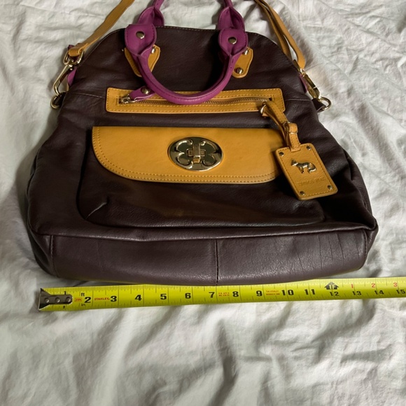 Leather Crossbody Foldover Bag by Emma Fox - Picture 5 of 16